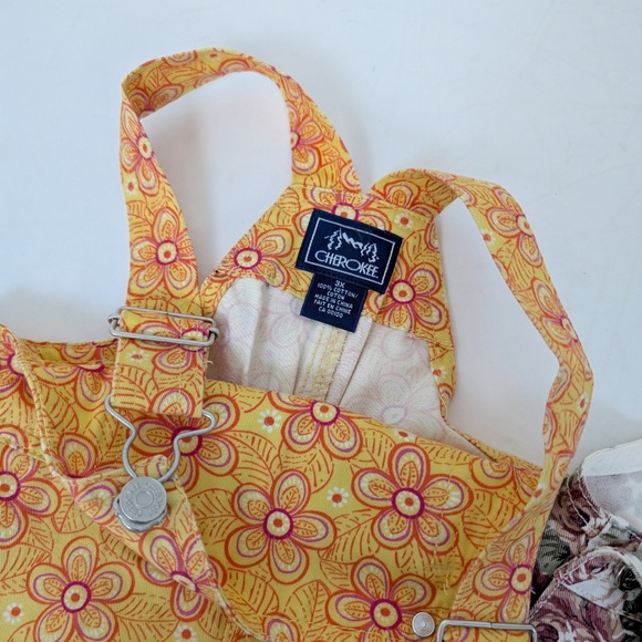 Bundle of 3 Overalls Girls Unisex Kids Child Coveralls Shortalls Shorts Onesie - Picture 6 of 8